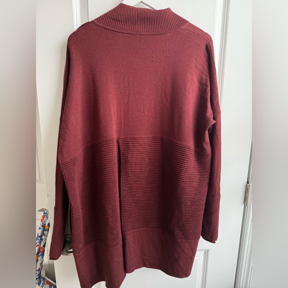 Lululemon Sit In Lotus Wrap II Ribbed Thumbholes Athleisure Merino Wool size 12 - Picture 6 of 8